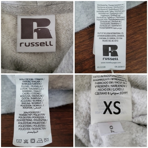 Russell Women's Gray Relaxed Pullover Hoodie Sweatshirt Women's XS Spotify Logo - Picture 5 of 8